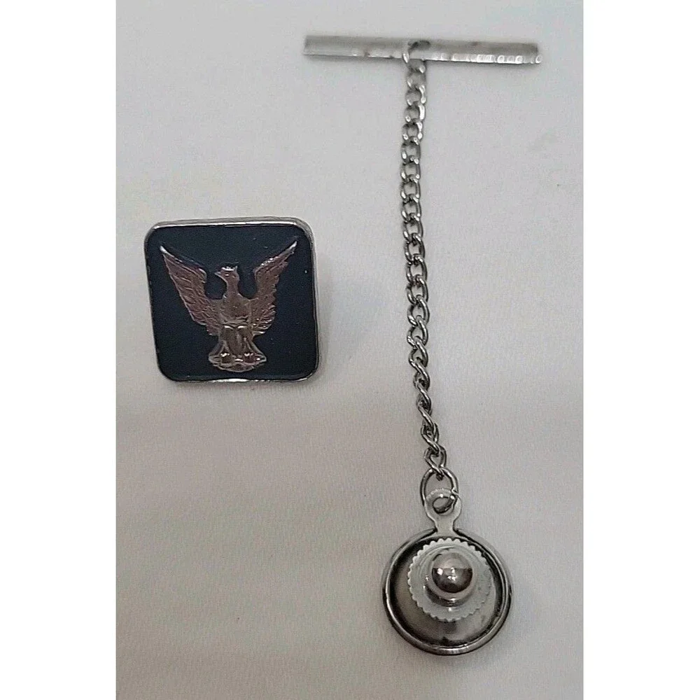 Vintage Boy Scouts of America Eagle Scout Tie Tac #348 Marked STERLING - BSA